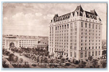 Winnipeg Manitoba Canada Postcard Fort Garry Hotel Union Station 1914 picture