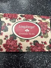 NEW Longaberger Geranium Tie-On picture