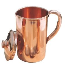 Pure Copper Smooth Water Jug/Copper Pitcher for Ayurveda Health Benefit 100% NEW picture