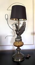 EAGLE Federal Vintage Art Deco Victorian Arts Crafts Lamp Cast Metal And Glass picture