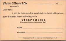 c1930s MONTREAL Canada Advertising Postcard Charles Frost & Co. 