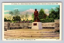 Cresson PA-Pennsylvania, Admiral Robert E Peary Monument, Vintage Postcard picture