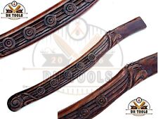 Handmade Viking Style Camping/Hunting Axe Handle with Carved Wood Handle picture