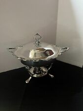 La Reine by Wallace Silverplate 3PC Chafing Dish #1155 and Burner picture