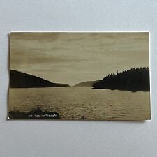 Vintage RPPC Real Photograph Postcard High Sierra Fishing Huntington Lake CA picture