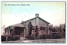 1914 Exterior View Philosopher Press Wausau Wisconsin WI Vintage Posted Postcard picture
