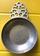 Vintage Pewter RWP Wilton Columbia PA Porridger Bowl Plate ~ Armetale Metal Used picture