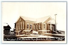 Roanoke Township IL RPPC Photo Postcard So. And West Roanoke Apostolic Church picture