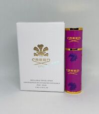 Creed Pink / Rose Leather Refillable Travel Spray Atomizer 0.16oz / 5ml NIB picture