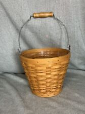 Longaberger Classic Autumn Pail Basket With Plastic Insert picture
