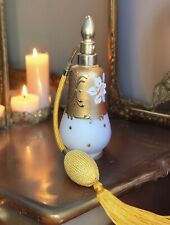 RARE DeVilbiss Antique Perfume Atomizer Gold Floral 8” Excellent Cond picture