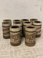 (10) Antique 1900 Edison Rolls Lot picture