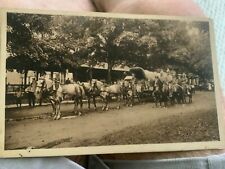1913 DUPONT POWDER CO. WAGON TRAIN WILMINGTON,DE TO ERIE,PA REAL PHOTO POSTCARD picture