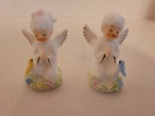 Vtg. Napco 2 Praying Angels with Birds picture