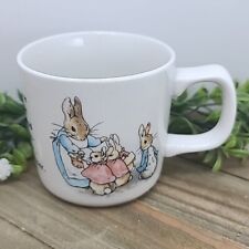 1991 Child Mug Cup Wedgwood Peter Rabbit Flopsy Mopsy Cotton Tail Beatrix Potter picture