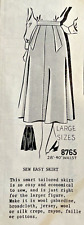 Vintage 1940s Ladies Tailored Skirt Mail Order Sewing Pattern Size 30 Waist picture