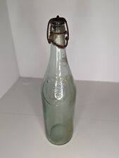 1800's Vintage Beer Bottle With Wire Lid From Hurbach Brewery Tiffin Ohio picture
