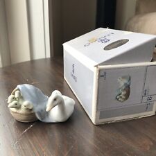 Lladro #4895 Mama Duck with Basket of Baby Ducklings Porcelain Figurine picture