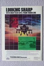 9/1983 PUB THORN EMI GENCOM CRT HONEYWELL IHADSS HELMET AH-64 APACHE ORIGINAL AD picture