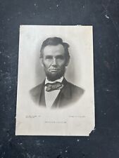 1901 ABRAHAM LINCOLN THE PERRY PICTURES 5X8 PRINT Boston Edition picture