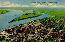 Postcard: Junction of the Ohio and Tennessee Rivers Paducah, Ky. R tte picture
