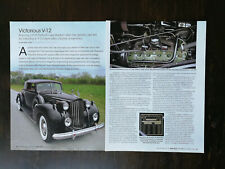 1939 Packard Coupe Roadster V-12 4-Page Original Color Article  picture