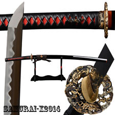 1095 Japanese carbon steel samurai katana sword clay tempered high-end fittings  picture