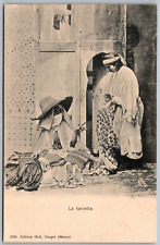 Tanger Maroc Tangier Morocco c1910 Postcard La Toilette Two Women picture
