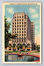 Indianapolis IN-Indiana, Chamber of Commerce Building, Vintage Postcard picture