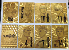 The First Slam Dunk Movie Anime set of 7 Shiny Gold Foil Visual Collectable Card picture