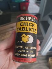1929 Dr. Hess Chick Tablets Can, Nice Graphics picture