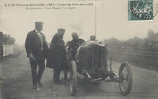 ORIGINAL 1909 POSTCARD PHOTOGRAPH OF FRENCH GRAD PRIX - POSTMARKED 1909 picture