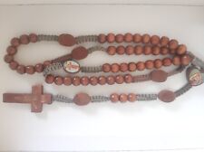Zambian antique handcrafted wooden rosary picture