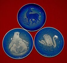 BING & GRONDAHL Plates Mother's Day 1974 1975 1976 Bears Swans Deers Denmark picture