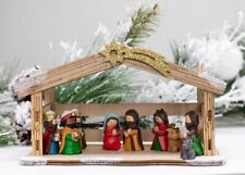 Valyria LLC Transpac Y9991 Mini Nativity with Creche, Set of 10 8.75-inch picture