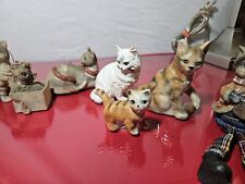 Rare Ceramic Cat Figurines picture