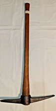 WI Barn Antique Double Sided Cast Iron Railroad Pick Axe Miners Tool  34.5
