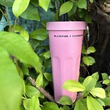 Starbucks X BLACK PINK Co-Branded Cute Pink Straw Cold Drink Mug Holiday Gift picture
