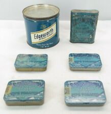 Vintage Edgeworth Tobacco Tin Mixed Lot Ready Rubbed Plug Slice Tins Lot of 7 MM picture