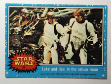 1977 Topps Star Wars Card #38 Luke and Han in the refuse room  picture