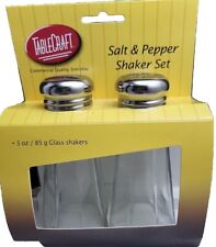 Glass 3 Oz Salt & Pepper Shakers NIP TableCraft picture