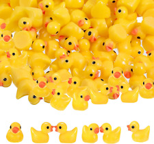 150 Pieces Mini Rubber Ducks Miniature Resin Ducks Yellow Tiny Duckies Figures f picture