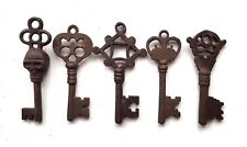 Antique Style Iron Skeleton Keys Lot of 5  picture