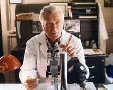 Buddy Ebsen in his lab coat with microscope as Barnaby Jones 24x36 inch poster picture