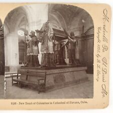 Havana Christopher Columbus Tomb Stereoview c1898 Keystone Cuba Cathedral D1866 picture