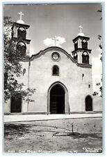c1940's San Miguel Mission Socorro New Mexico NM RPPC Photo Vintage Postcard picture