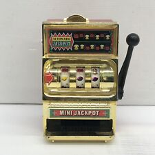VTG Waco Golden Jackpot Mini Slot Machine Mechanical Toy Made in Japan AS IS picture