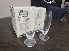 Pilsner Urquell 0.5L Short Stemmed Embossed Fine Beer Glass By RASTAL Set Of 6 picture