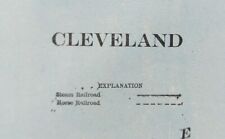 Vintage 1901 CLEVELAND OHIO Map 14