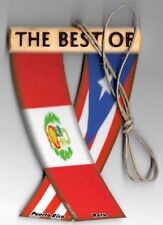 Rear view mirror car flags Peru and Puerto Rico unity flagz for inside the car picture